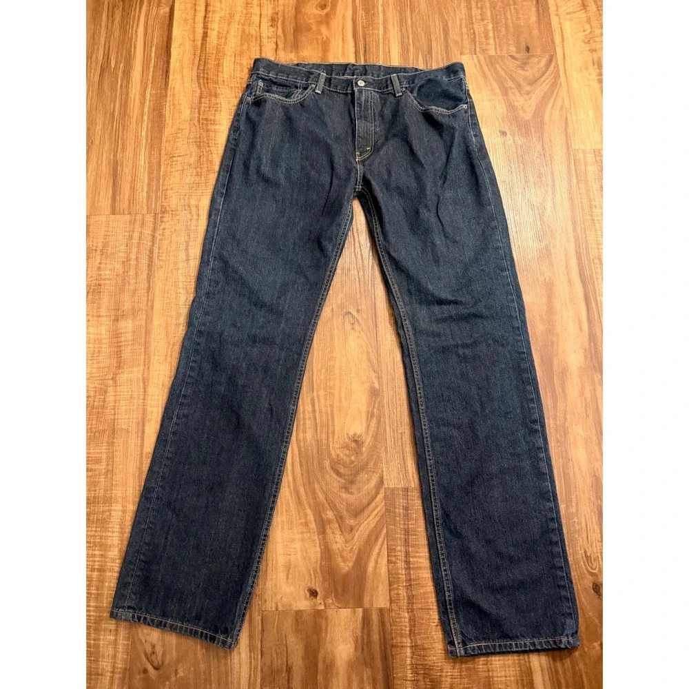 NWOT Levis 559 Relaxed Straight Leg Jeans Mens 38x38 Dark Wash Indigo